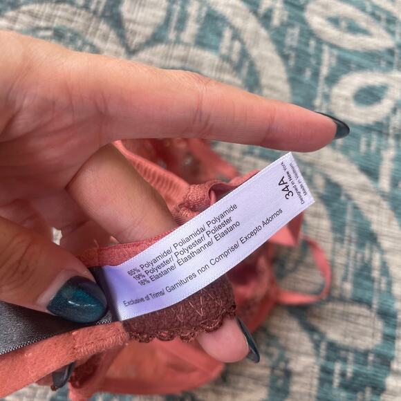 Adore Me Pink Lace Bralette - Size 34A - Picture 8 of 8